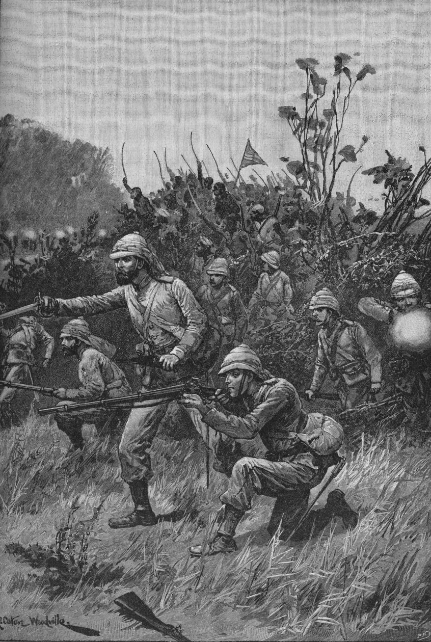 Os Bonny Men lideraram o avanço, 1902 de Richard Caton II Woodville