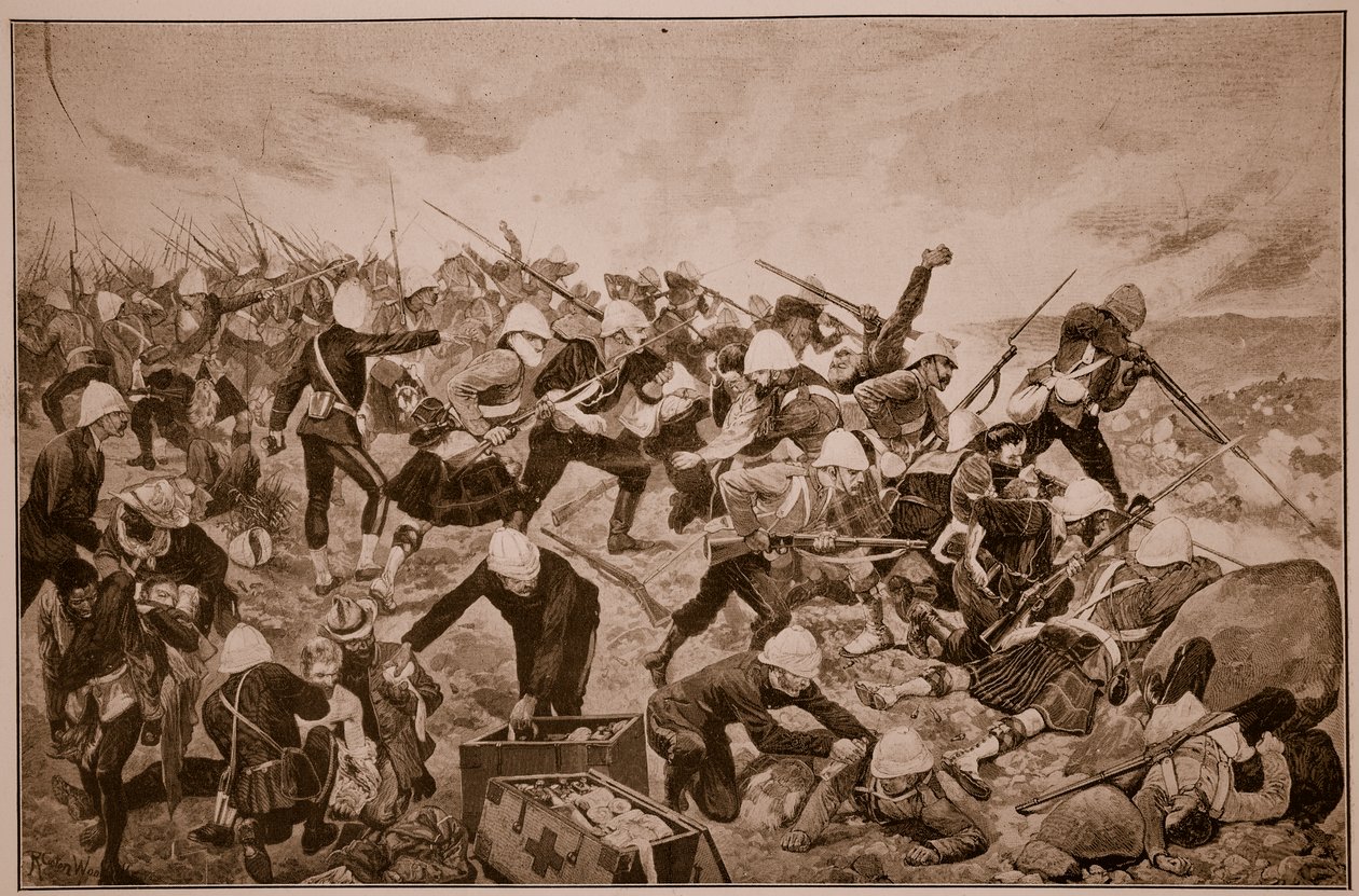 A Batalha de Majuba Hill de Richard Caton Woodville junior