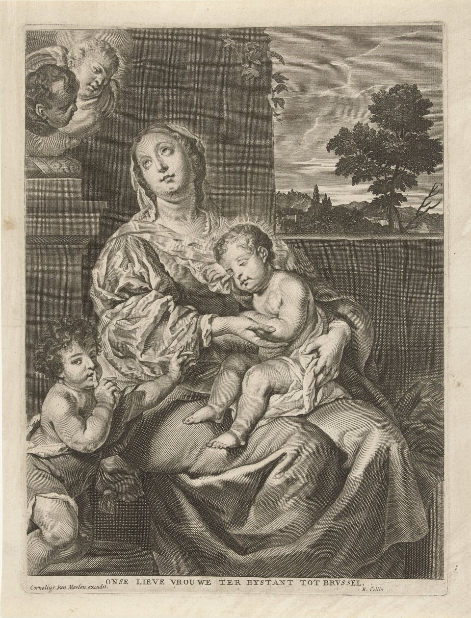 A Madonna com a Criança Adormecida e João Baptista
Onse lieve Vrouwe ter bystant tot Brvssel (título sobre o objecto) de Richard Collin