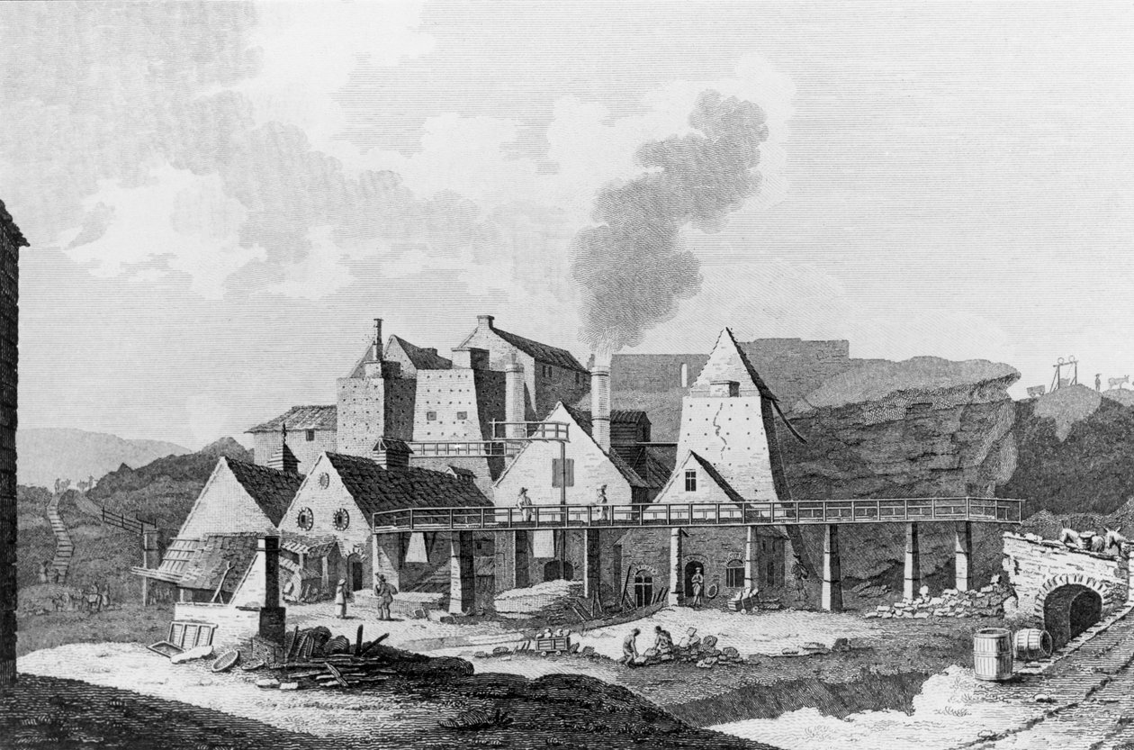 Blaenavon Ironworks (gravura) de Richard Colt (after) Hoare