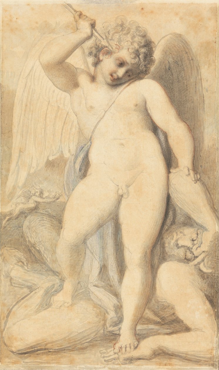 Cupido sobrepujando um Satyr de Richard Cosway