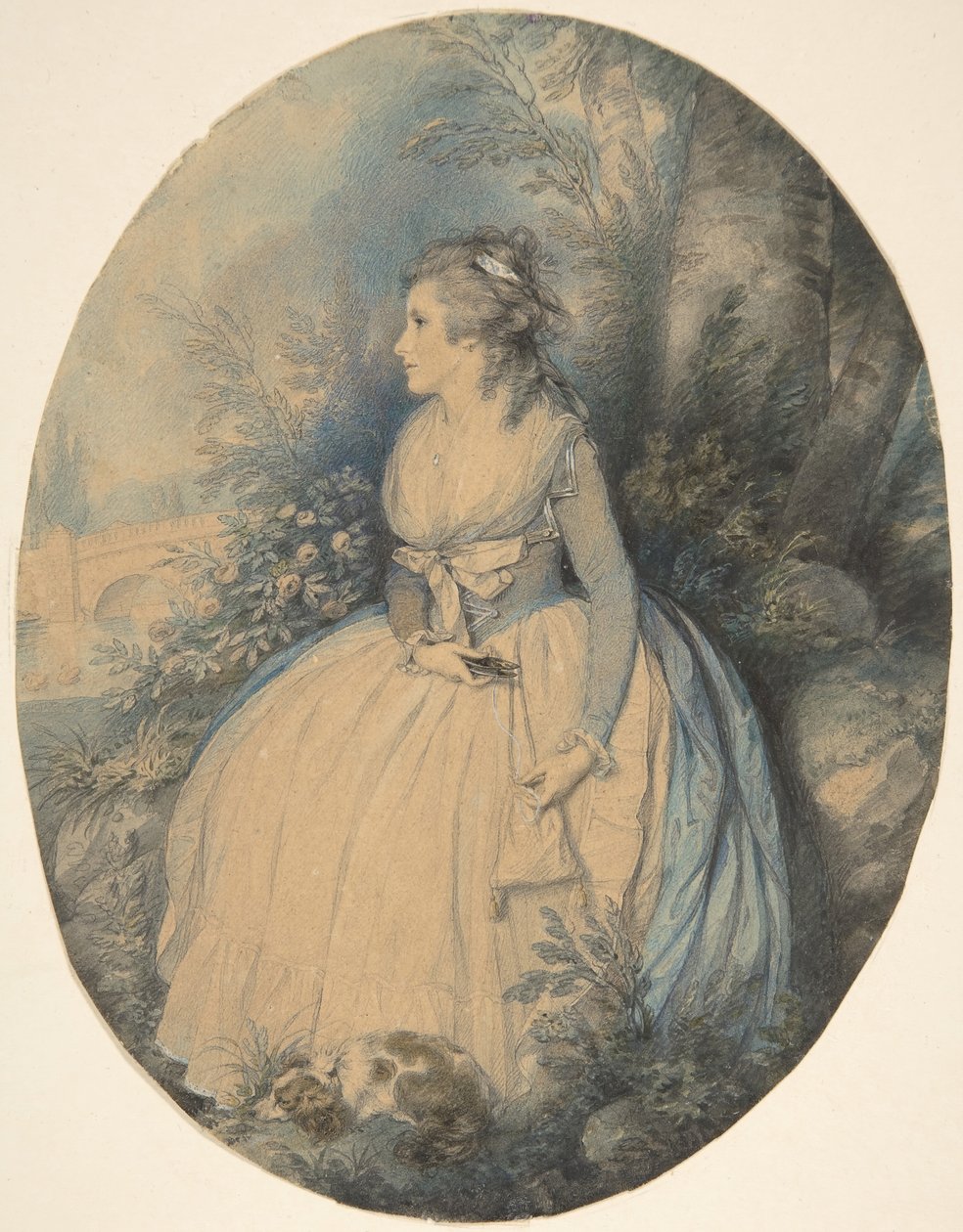 Sra. Robinson como Perdita, ca. 1779. de Richard Cosway