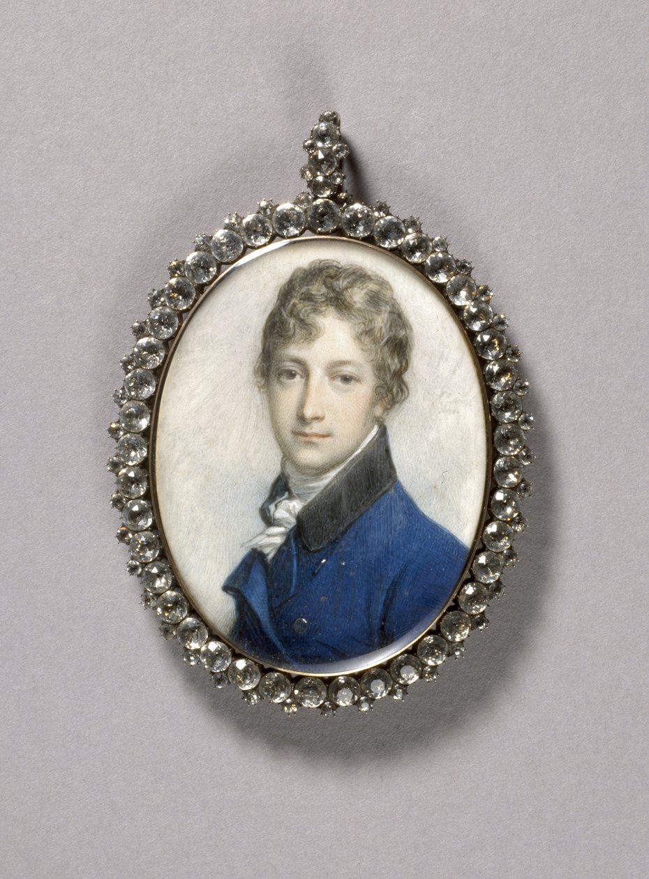 Miniatura do retrato de John Norris de Hughenden, c.1795-1800 de Richard Cosway