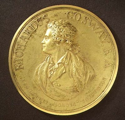 Medalha de retrato do artista (bronze) de Richard Cosway