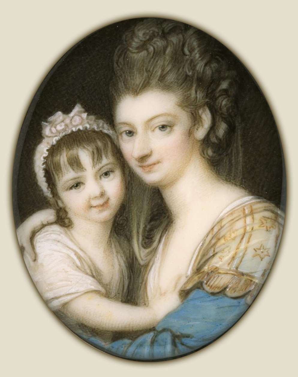 Retrato de mãe e filha de Richard Cosway
