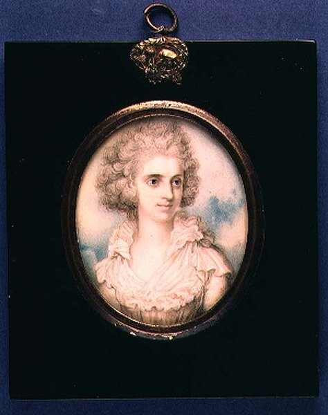 Retrato de uma senhora desconhecida de Richard Cosway