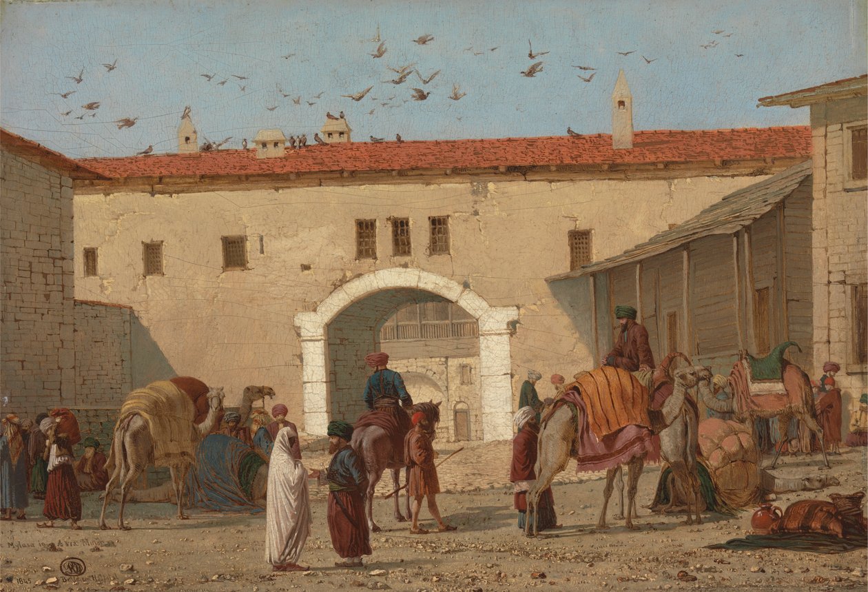 Caravanserai em Mylasa na Ásia Menor de Richard Dadd