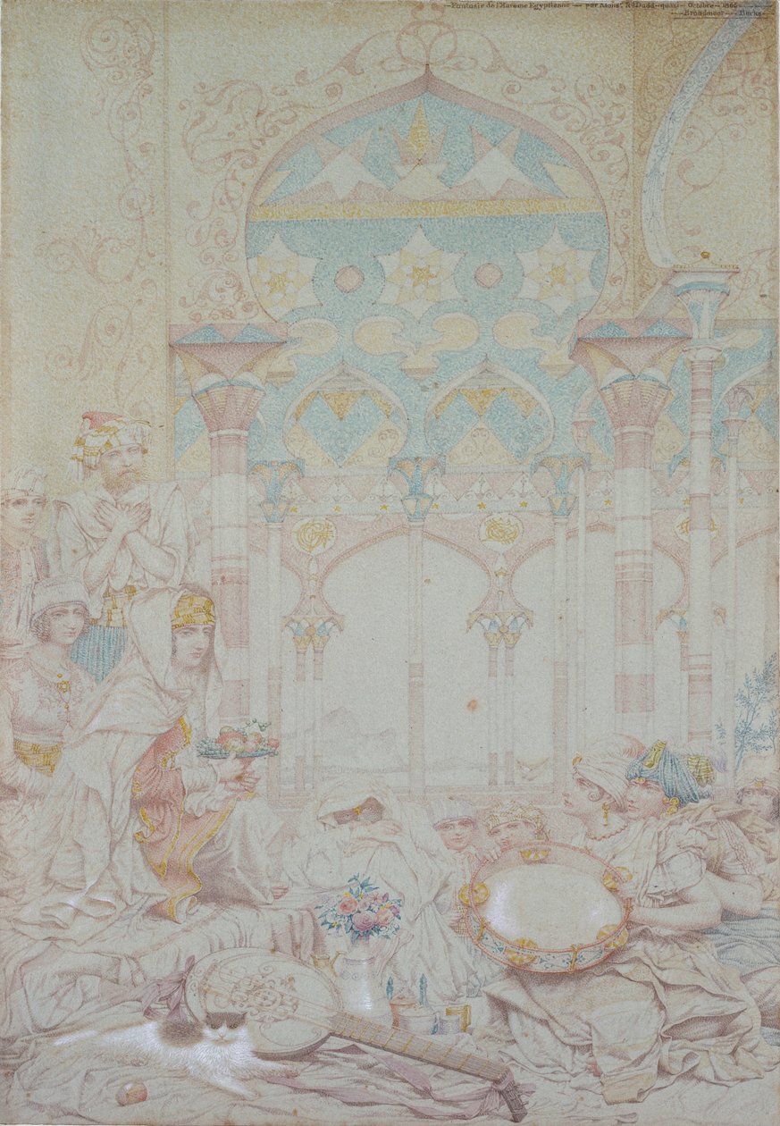 Fantasia do Harem egípcio, 1865 de Richard Dadd