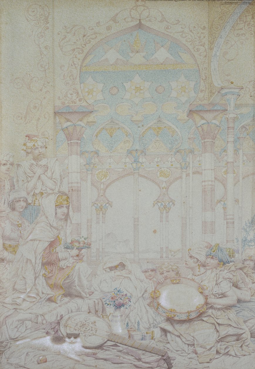 Fantasia em um Harém Egípcio, 1865 de Richard Dadd
