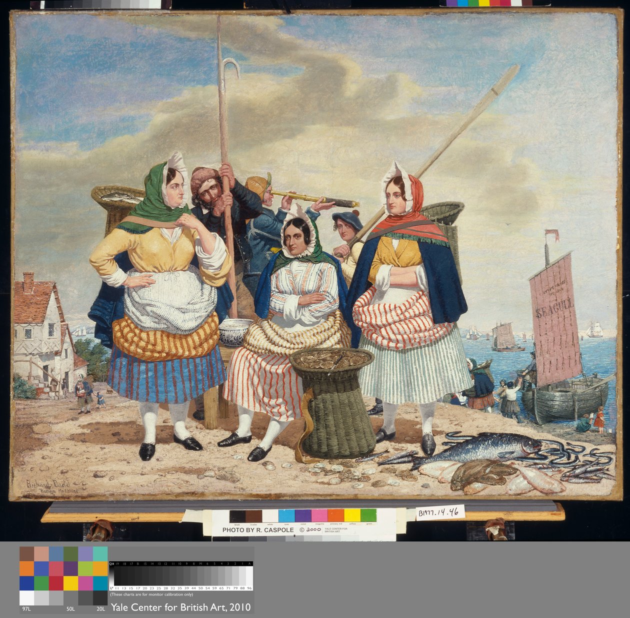 Mercado de peixe à beira-mar de Richard Dadd