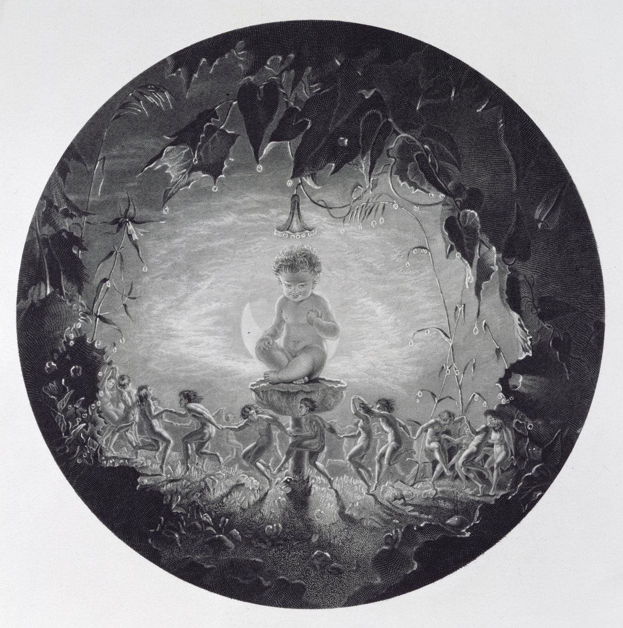 Puck and the Fairies, gravado por William Home Lizars (1788-1859) de Richard Dadd