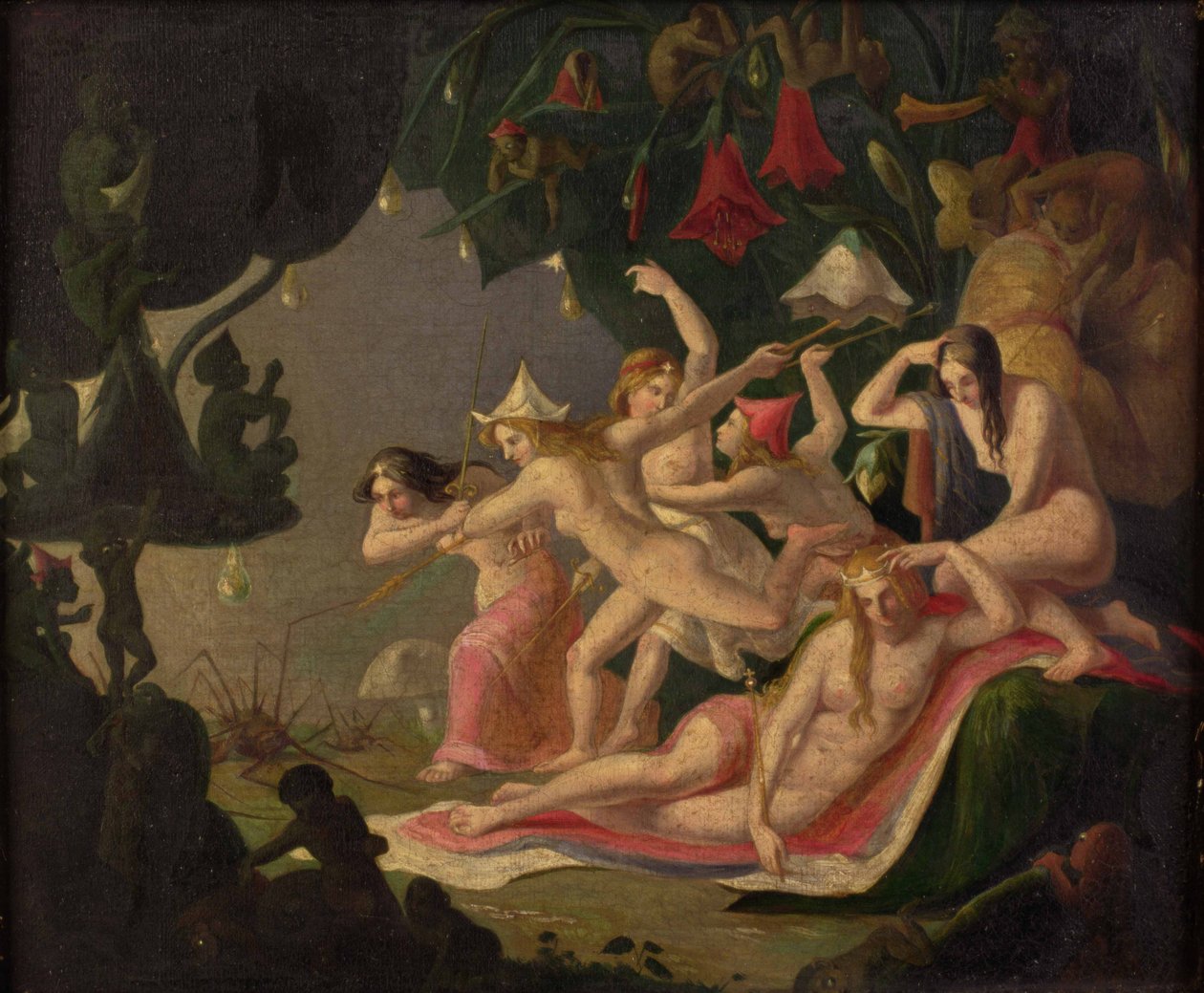 O Ataque da Aranha (óleo sobre tela) de Richard Dadd