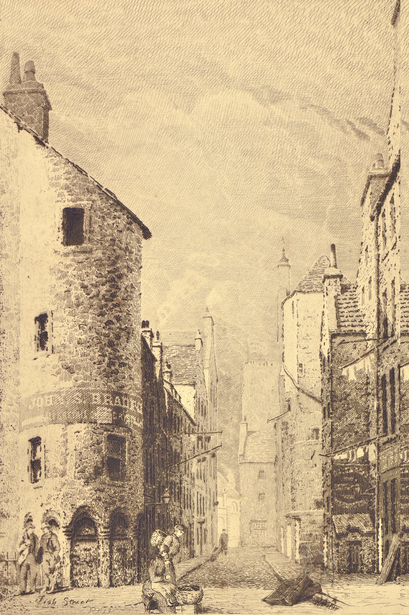 Rua do Peixe (gravura) de Richard Davidson Winter