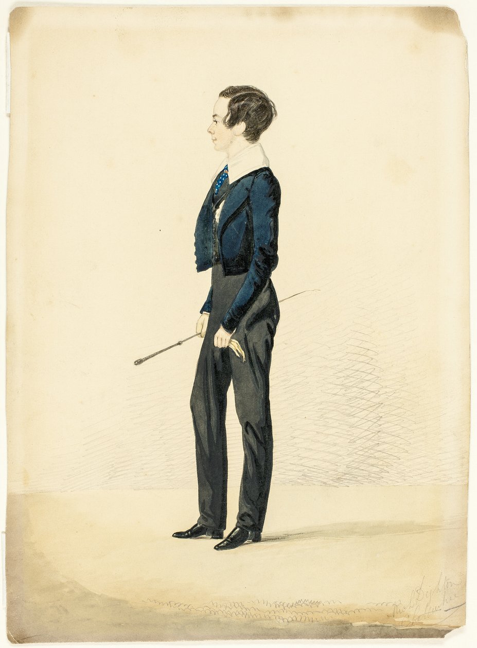 Menino em um colar de Eton de Richard Dighton