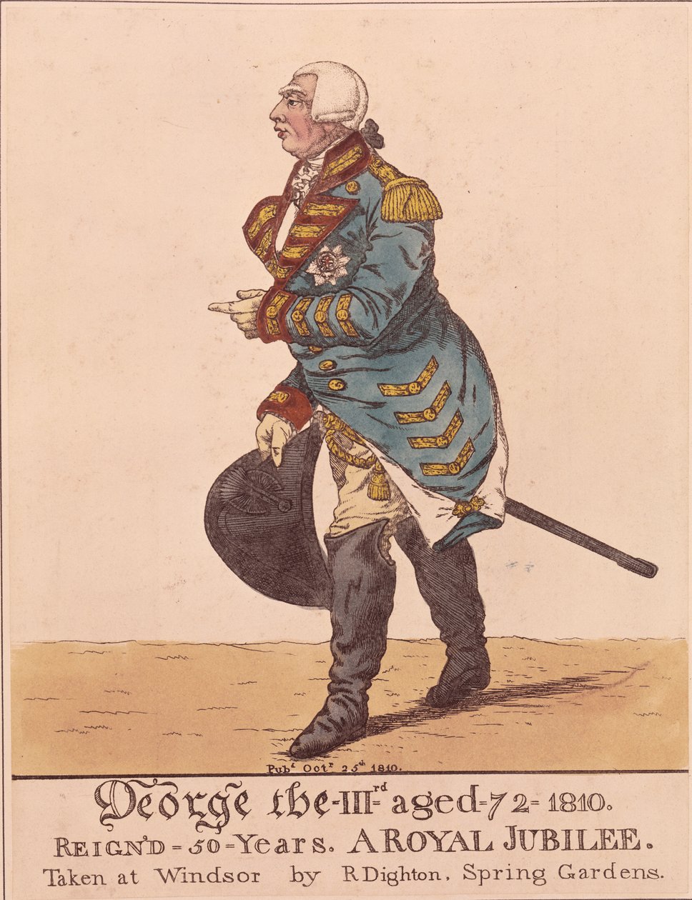 Jorge III, 1810 de Richard Dighton