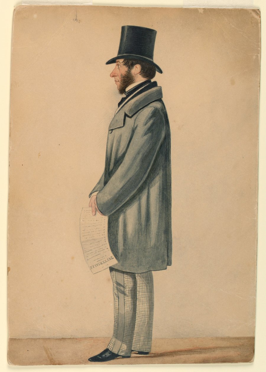 Retrato de homem desconhecido de Richard Dighton