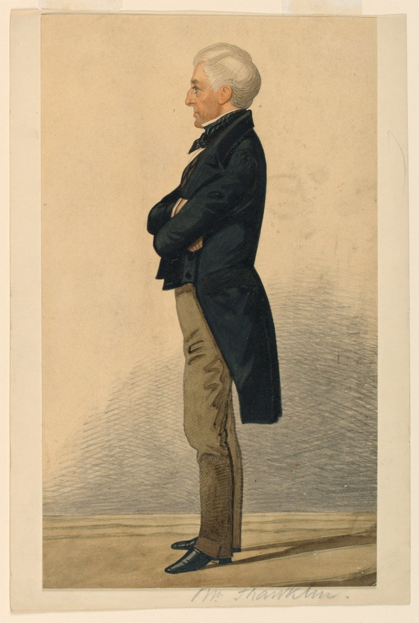Retrato do Sr. Franklin de Richard Dighton