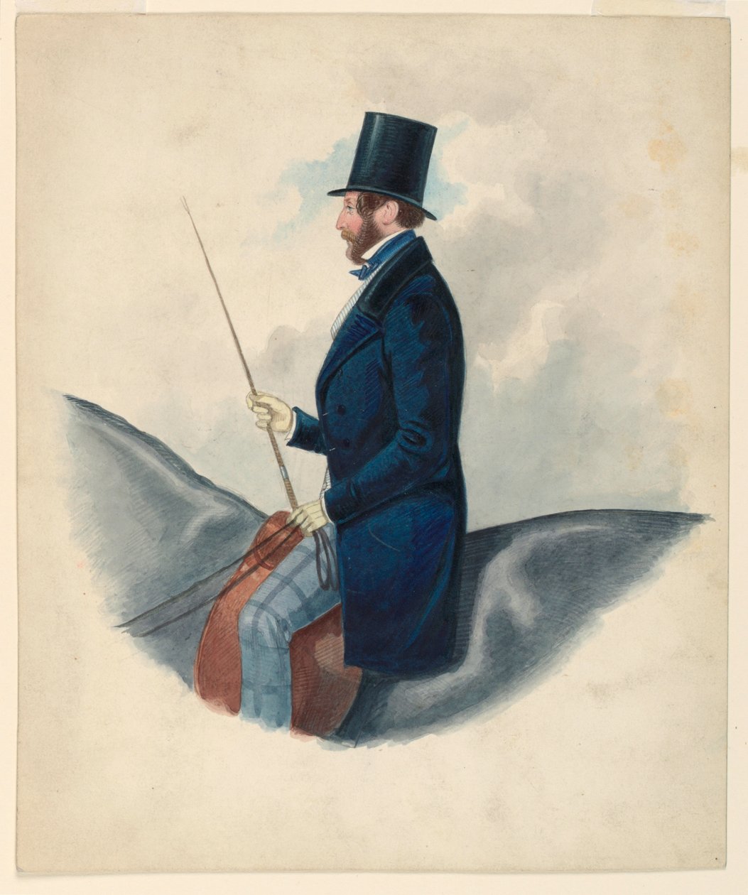 Retrato de homem não identificado de Richard Dighton
