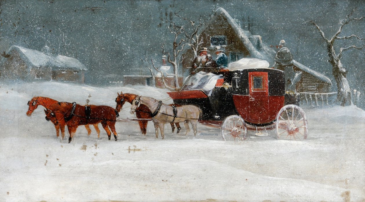 Treinador na Tempestade de inverno II de Richard Dodd Widdas