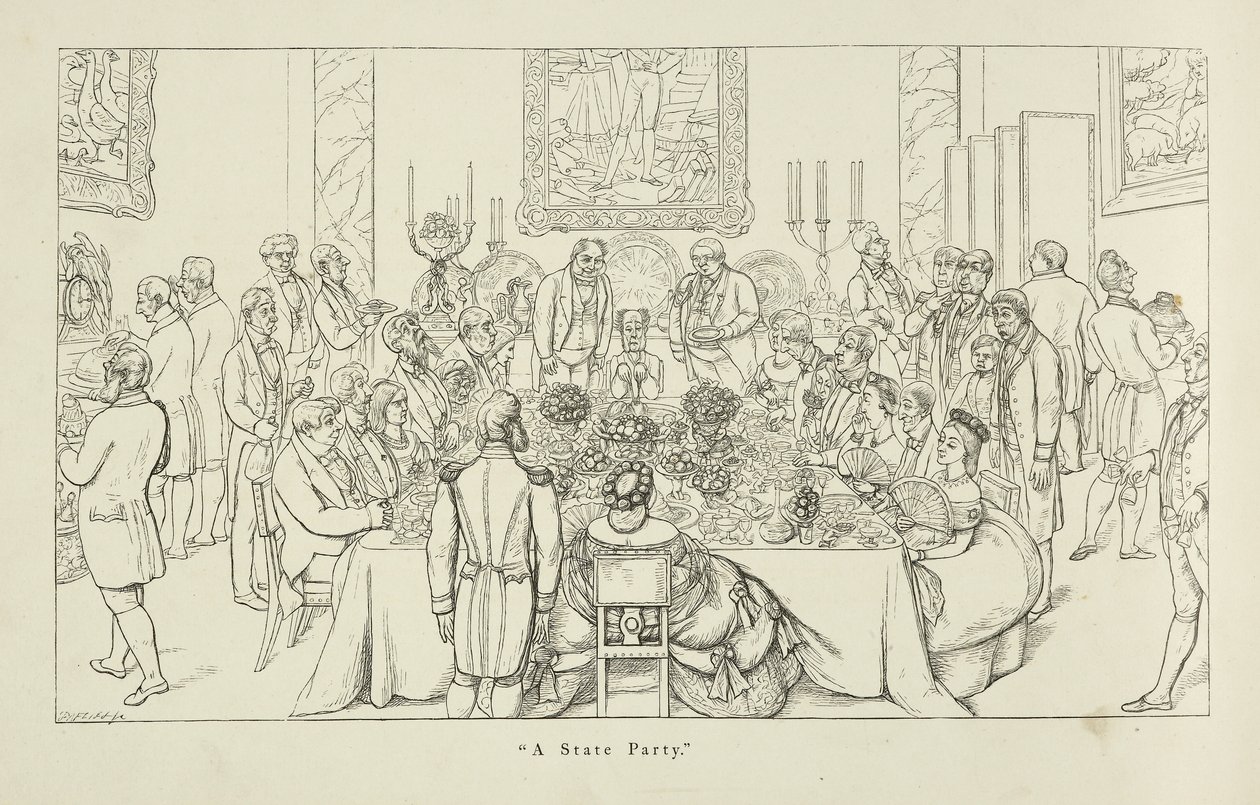 Um Estado Parte. Um grande evento social em um ambiente grandioso. de Richard Doyle