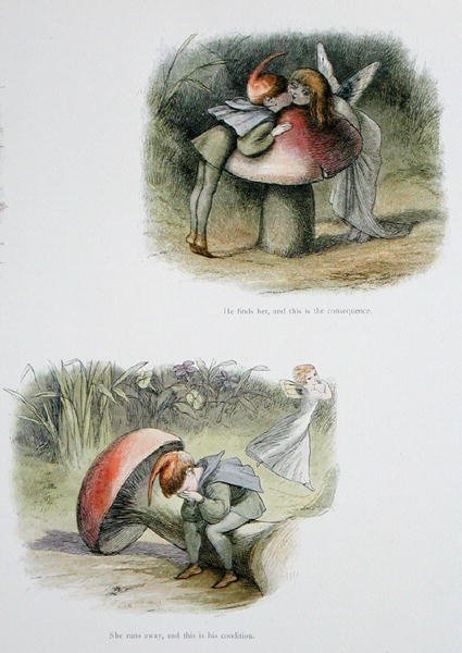 Ele encontra-a, e esta é a consequência, e Ela foge e esta é a sua condição, ilustrações de 