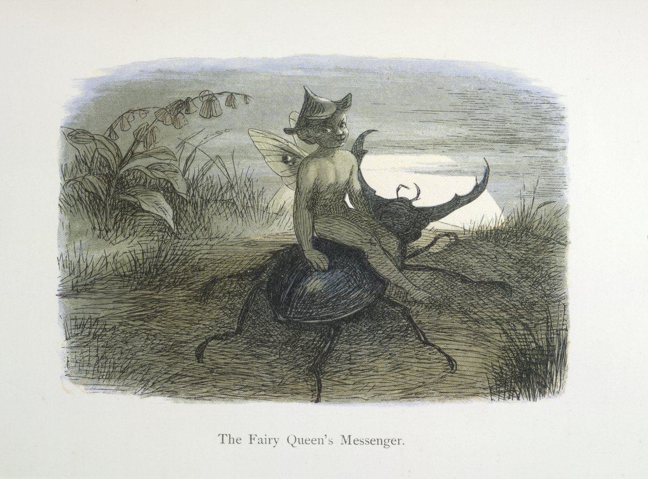 O mensageiro da rainha de fadas de Richard Doyle