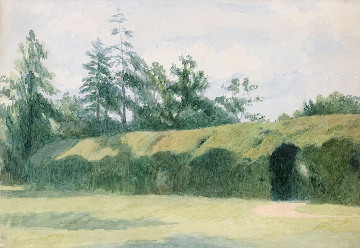 O parterre de teixos em Headfort House, condado de Meath de Richard Doyle