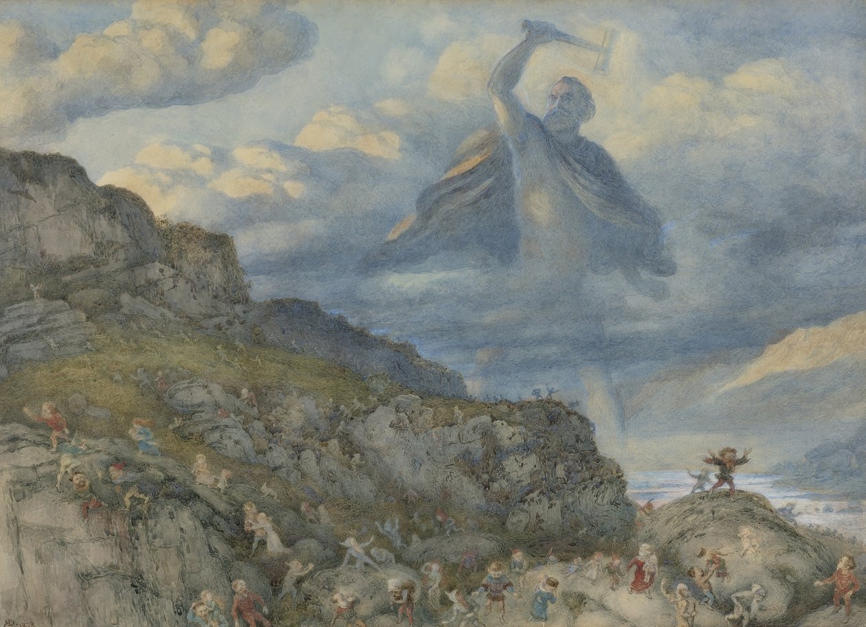 Thor e os anões, 1878 de Richard Doyle