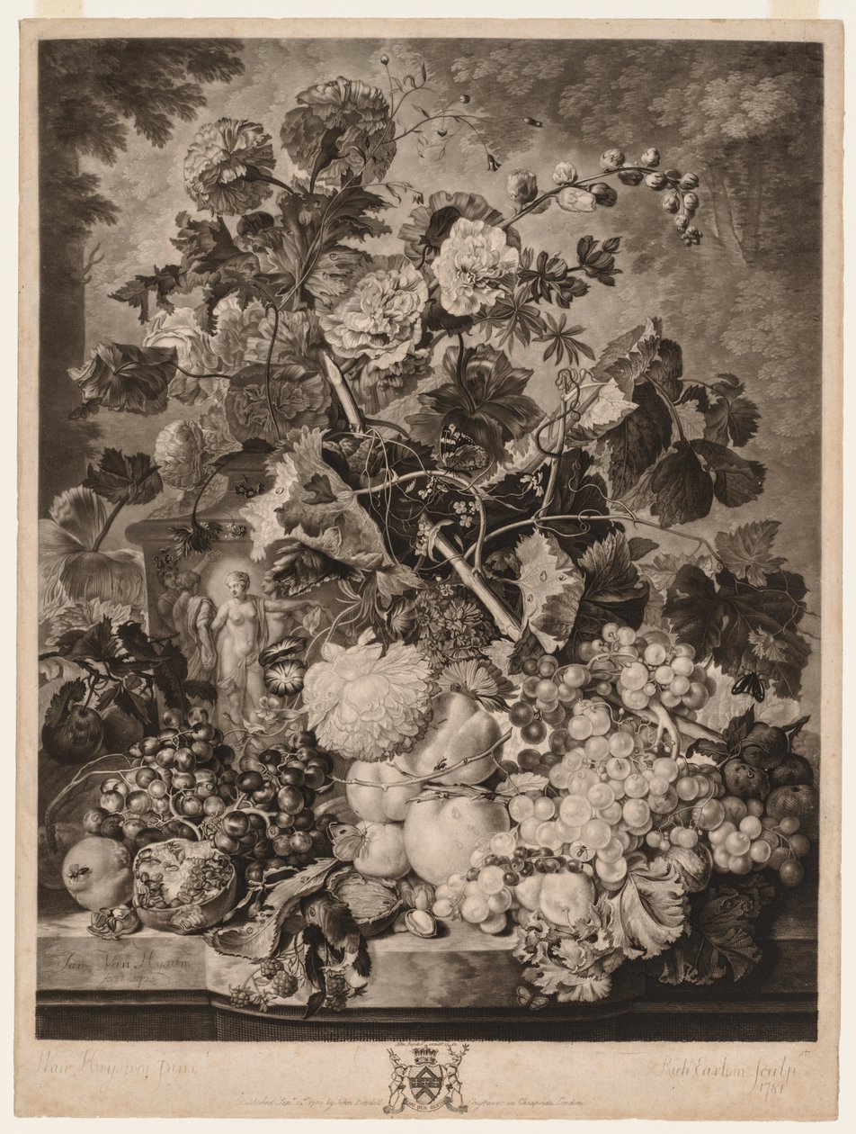 Um Pedaço de Frutas, 1781. de Richard Earlom