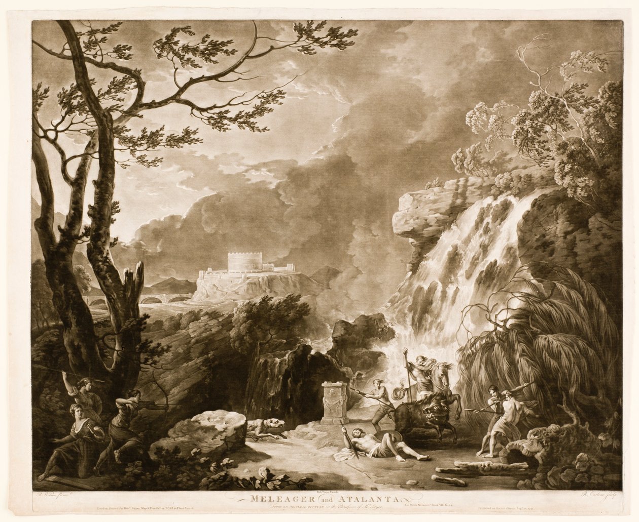 Meleagro e Atalanta, c1770-1 de Richard Earlom