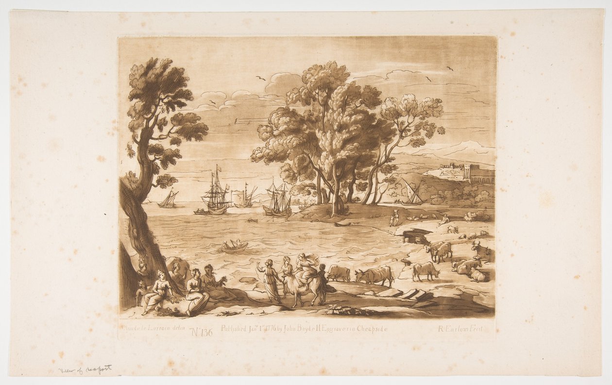 Violação de Europa, 1776. de Richard Earlom