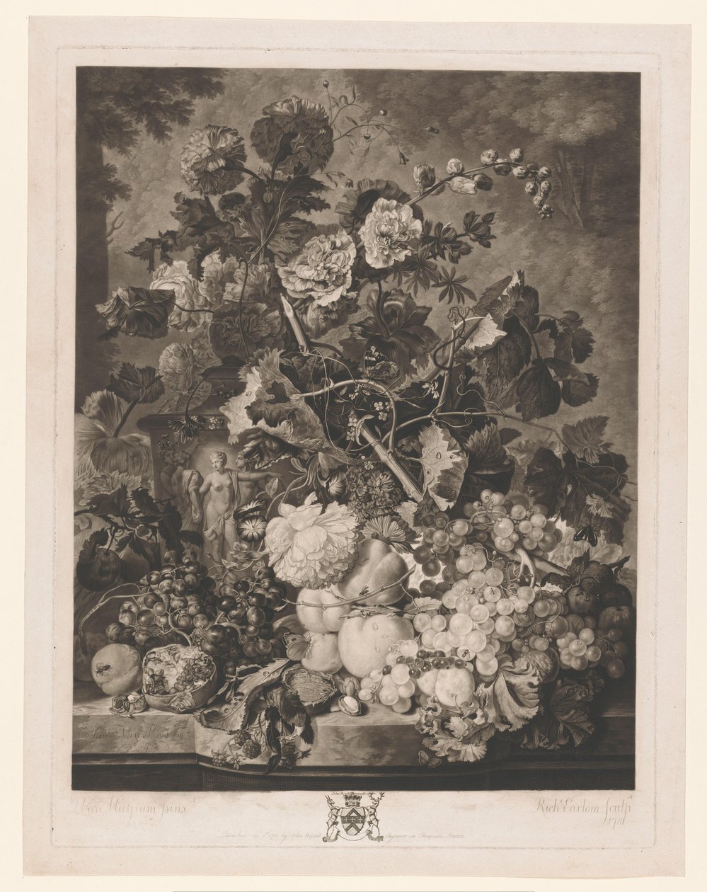 Natureza morta de frutas e flores de Richard Earlom