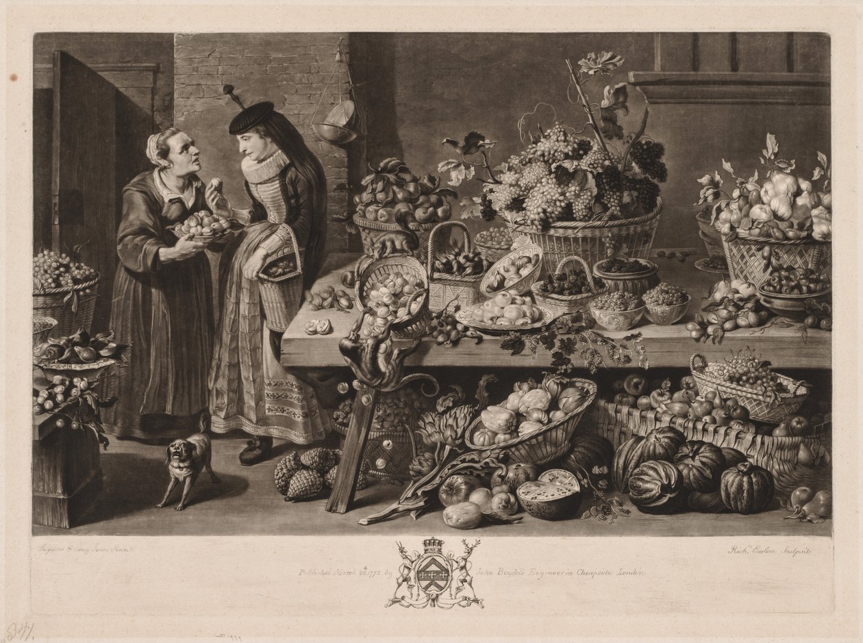Os quatro mercados: o mercado de frutas de Richard Earlom