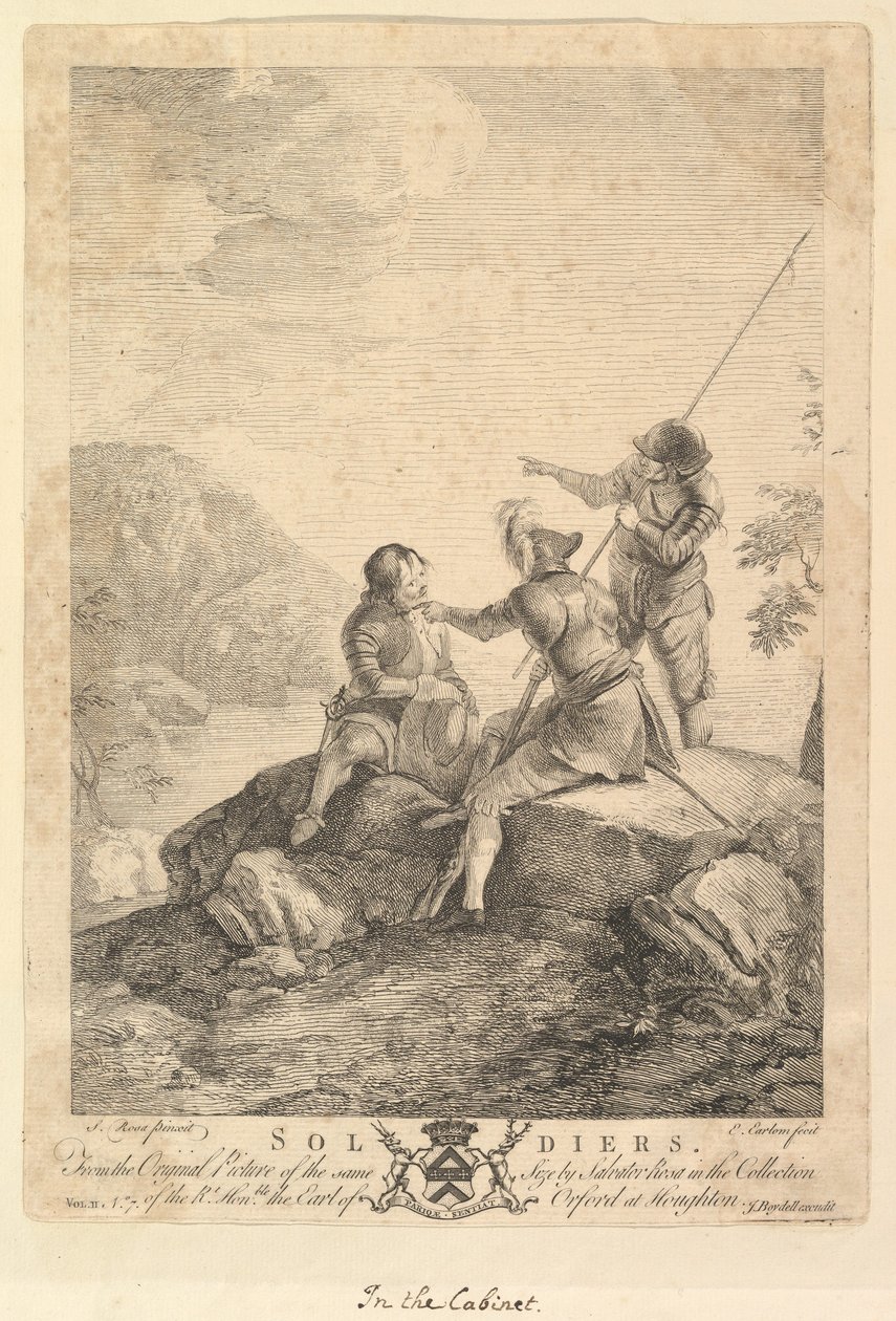 Três soldados, 1766-67. de Richard Earlom