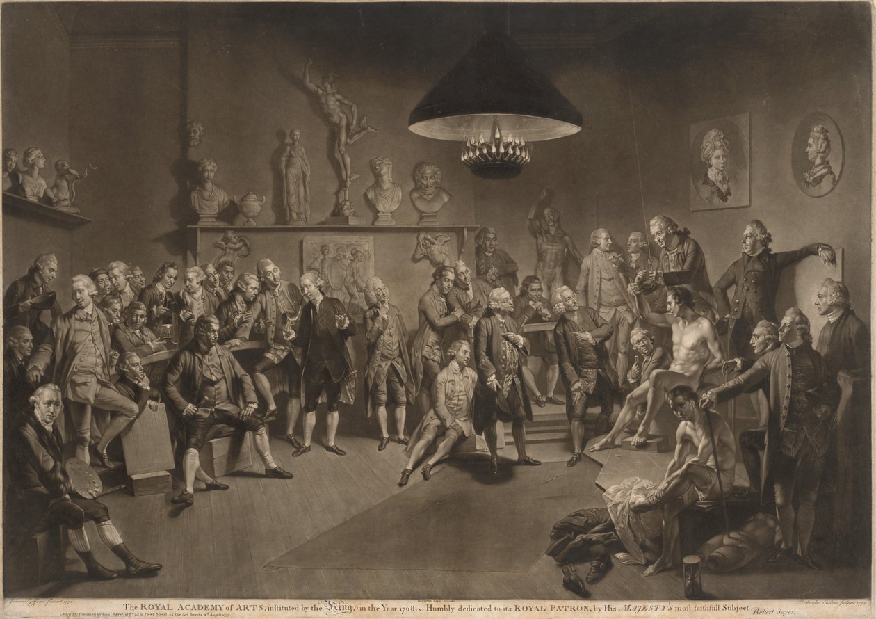 A Real Academia de Artes de Richard Earlom, after Johann Zoffany