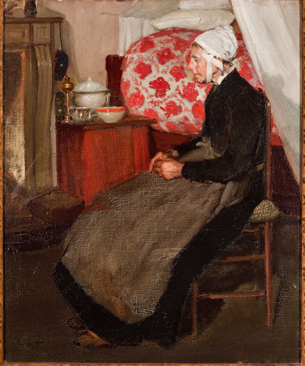 Velha holandesa (óleo sobre tela de Richard Emil Miller