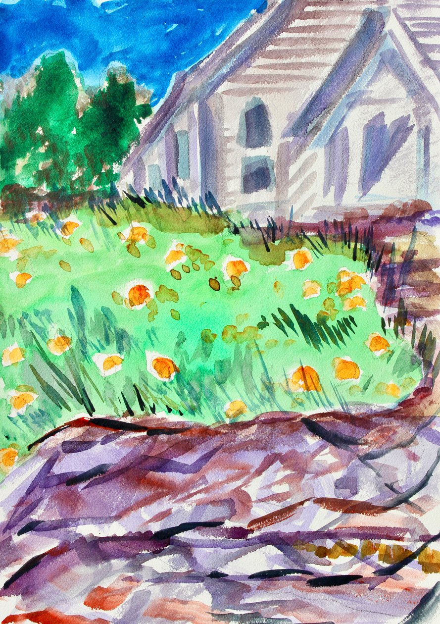 Igreja em uma Colina, Tiburon, 2017 de Richard Fox