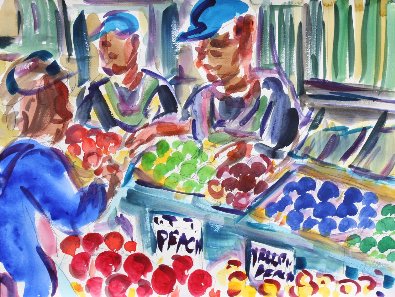 Vendedores de Frutas, 2020 de Richard Fox