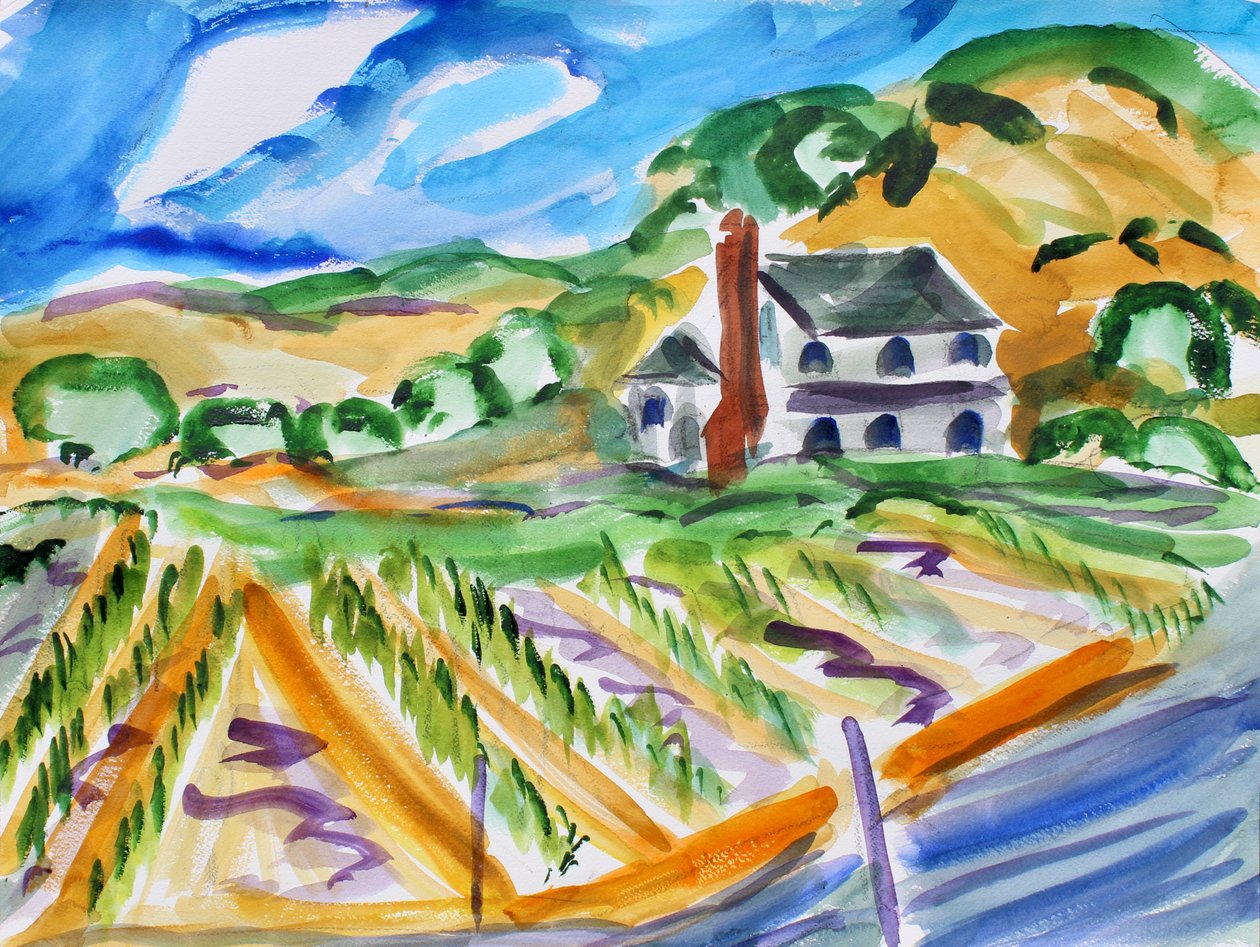 Casa na Dealy Lane, Napa, 2018 de Richard Fox