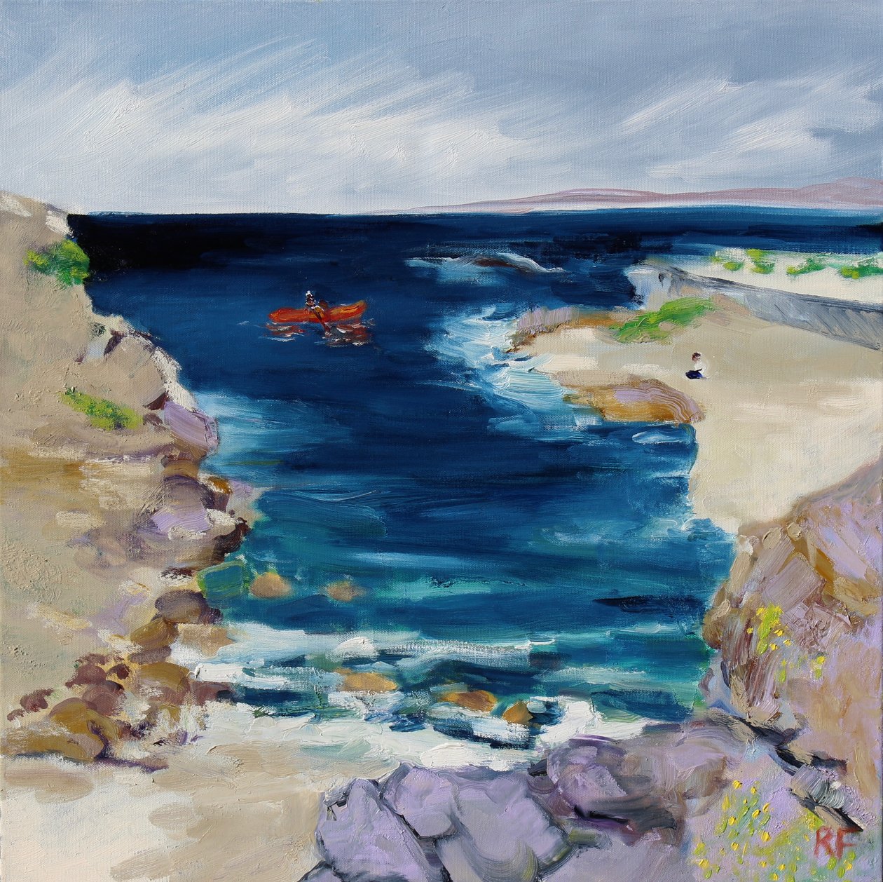 Kayaker, Monterey Bay, 2019 de Richard Fox