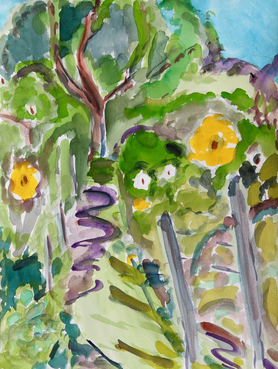 Primavera, 2021 (aquarela sobre papel) de Richard Fox