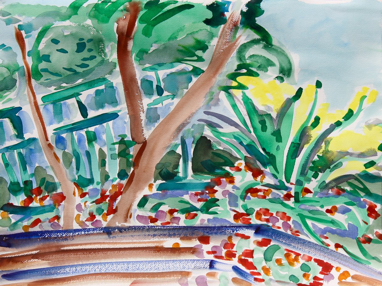 Flores da Primavera, 2021 (aguarela sobre papel) de Richard Fox
