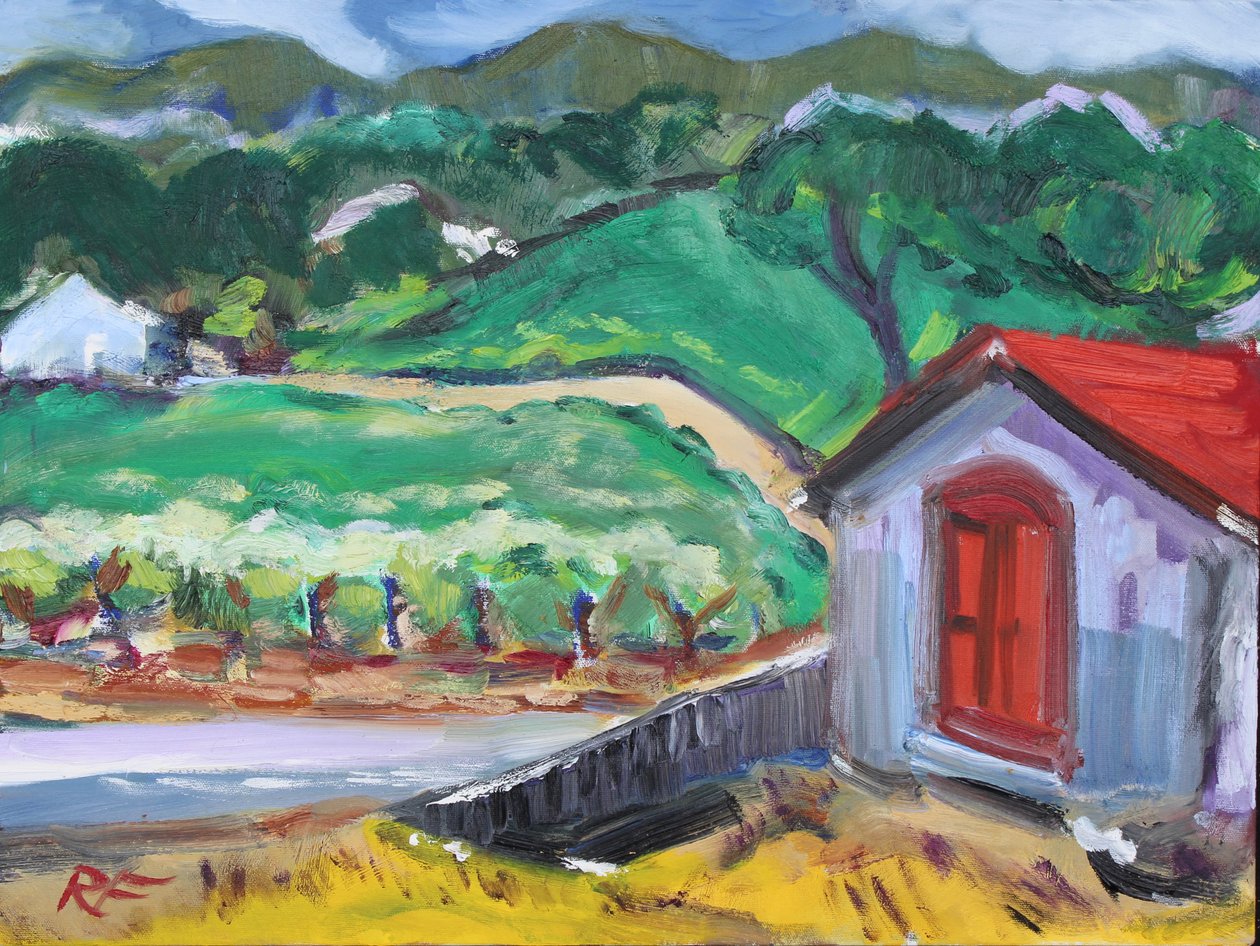 A Porta Vermelha, Sonoma, 2017 de Richard Fox