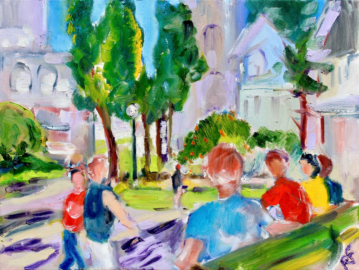 Washington Square Park, São Francisco, 2018 de Richard Fox