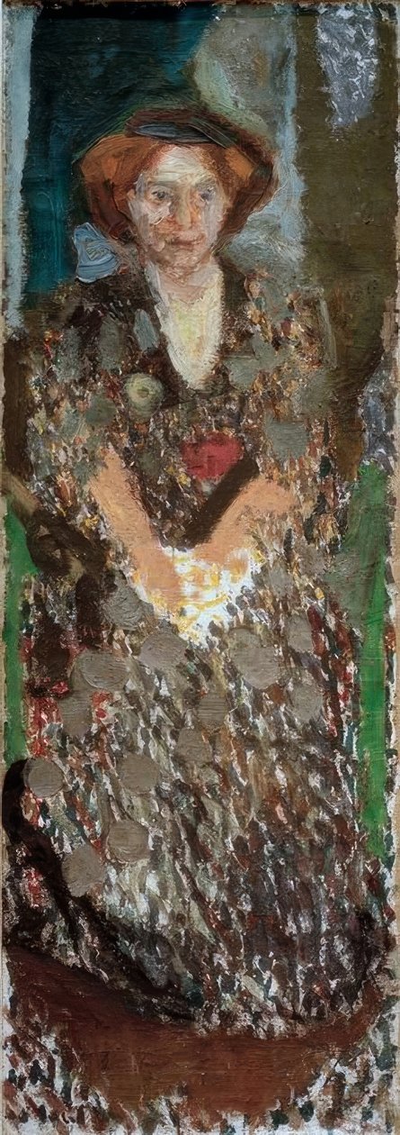 Retrato de Mathilde Schönberg no estúdio de Richard Gerstl