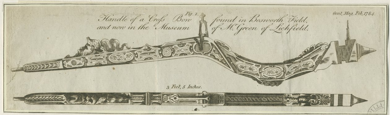 Lichfield - Cabo de Cross Bow: gravura, nd [c 1784] (impressão) de Richard Greene