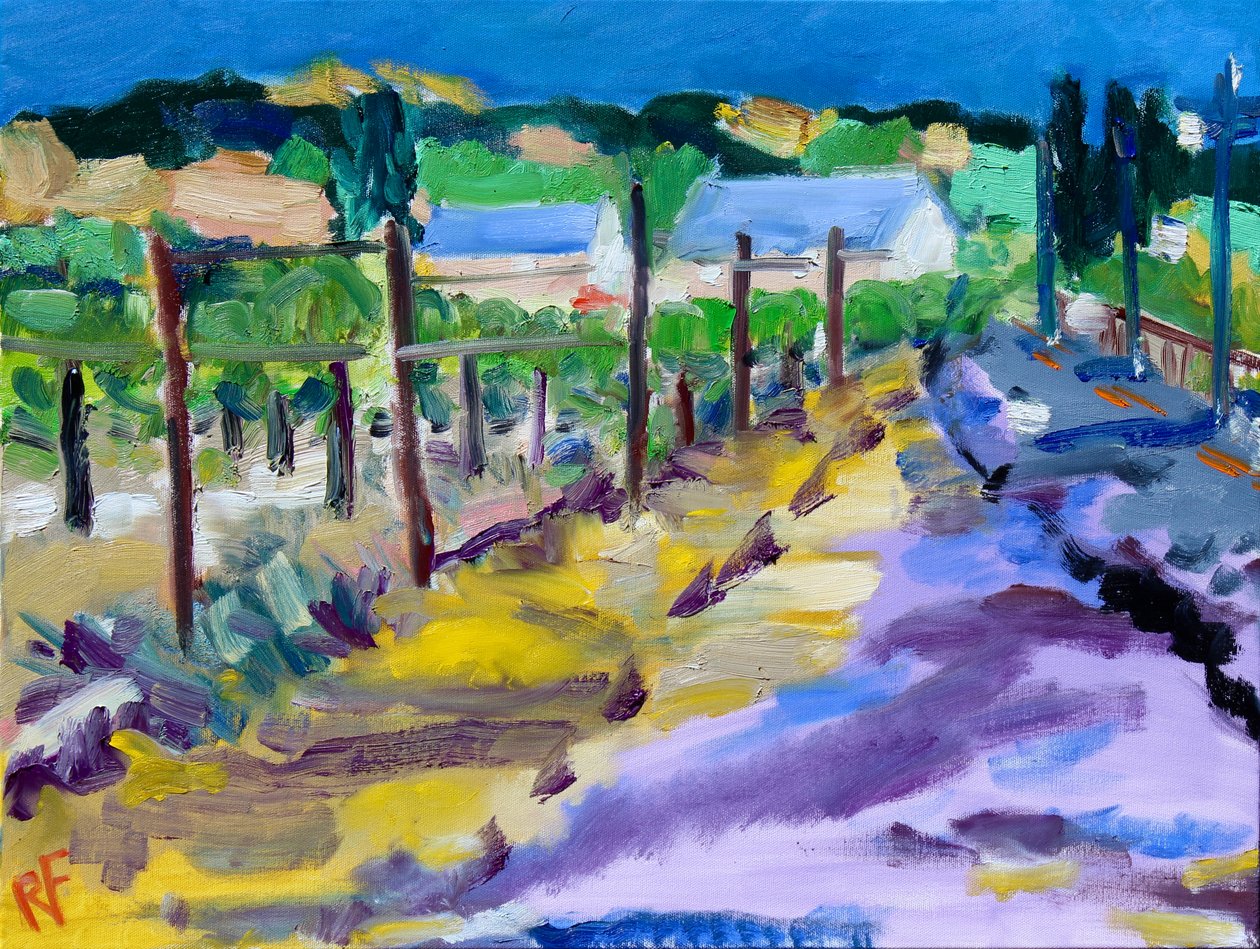 Vinha Fora de Santa Rosa, 2021 (óleo sobre tela) de Richard H. Fox