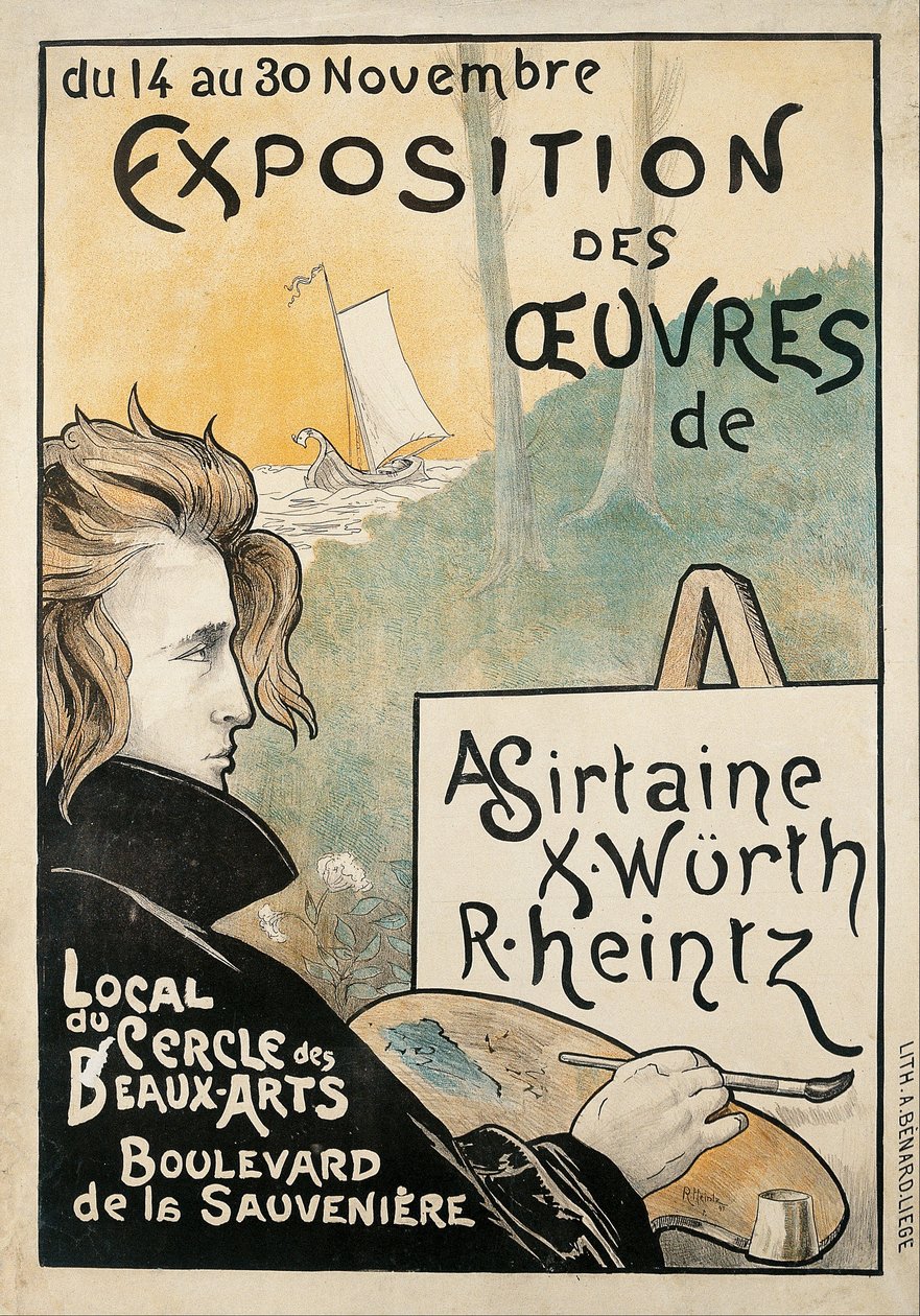 Exposição de obras de A. Sirtaine, X. Würth, R. Heintz de Richard Heintz