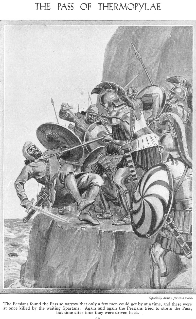 O passe das Termópilas, c.1940 de Richard Henry Brock