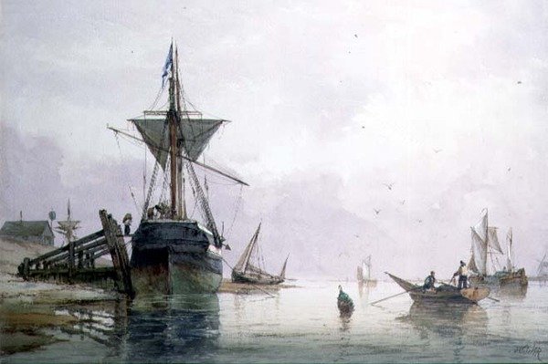 Shoreham (aguarela sobre papel) de Richard Henry Nibbs